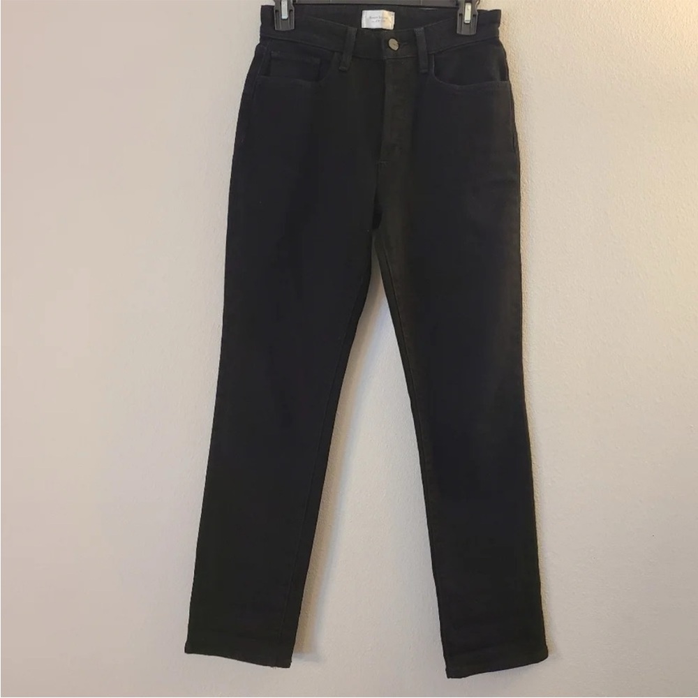 Joe's Jeans x Favorite Daughter Black Straight Leg Jeans; Size 25; Black